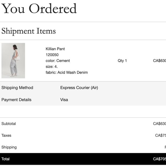 Rachel Comey Killian Pant Size 4 in Cement Acid Wash Japanese Denim NEW - Picture 11 of 11